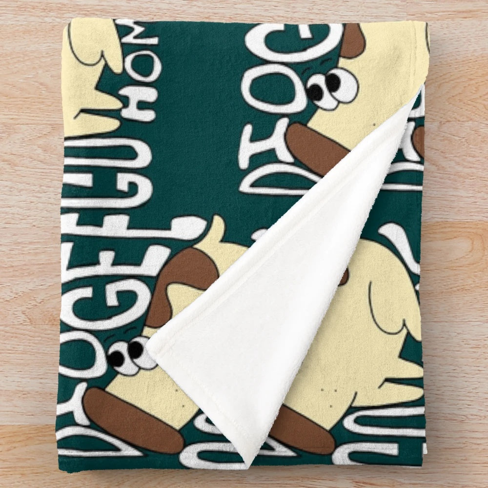 Diogee the dog from "Go, Dog. Go!" on a soft, plush blanket