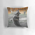 A high-quality pillow featuring a beautiful husky dog design, perfect for pet lovers.