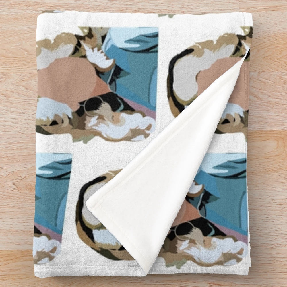 Dolly Parton inspired plush blanket with country and feminist design