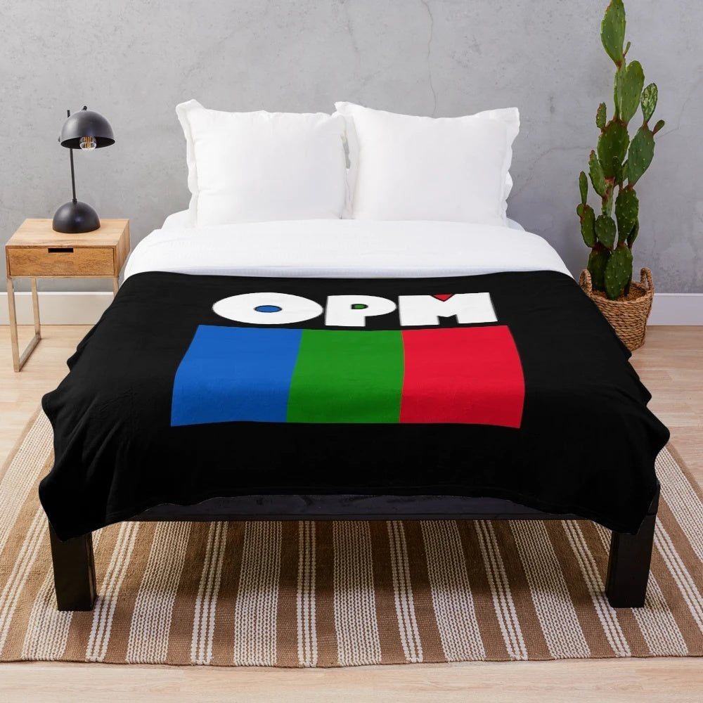 Dom Kennedy inspired plush blanket with palm tree design