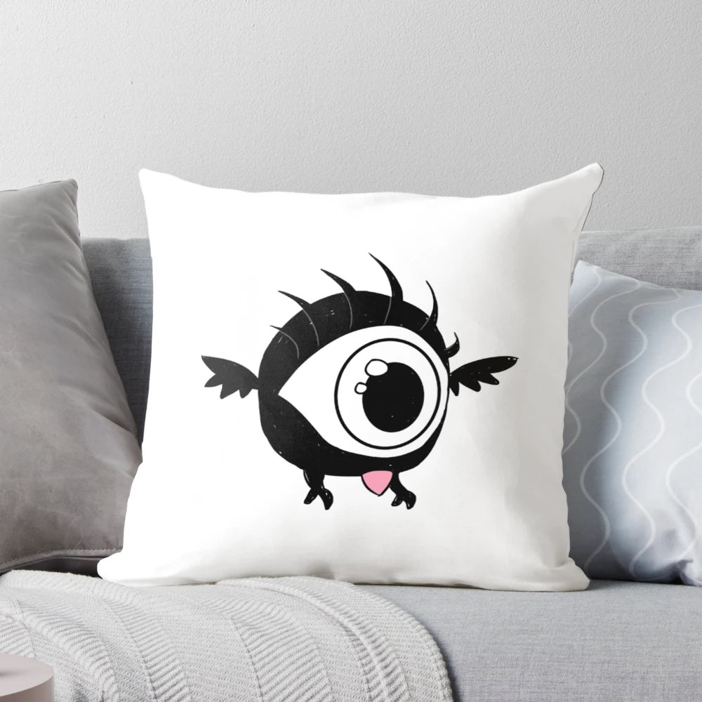 Soft, plush pillow featuring a cute small bird from the video game "Don't Starve