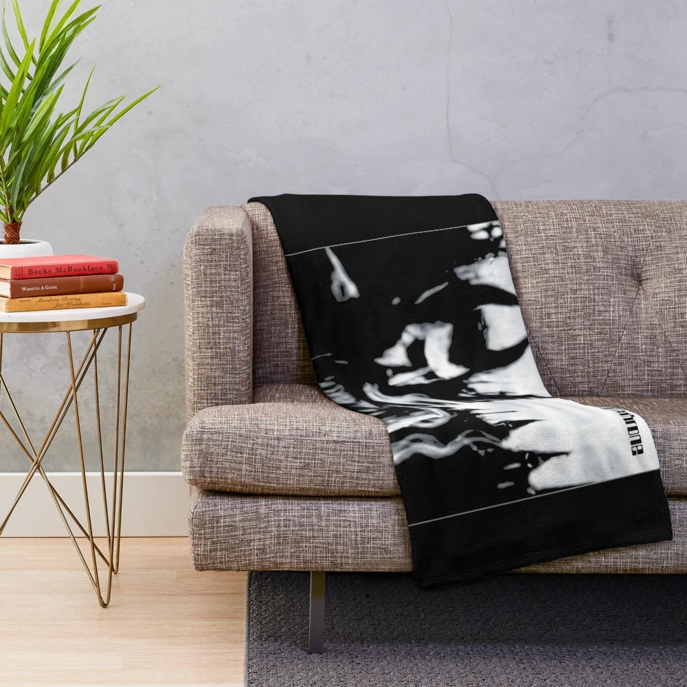 Plush blanket featuring Electric Wizard's Dopethrone album artwork