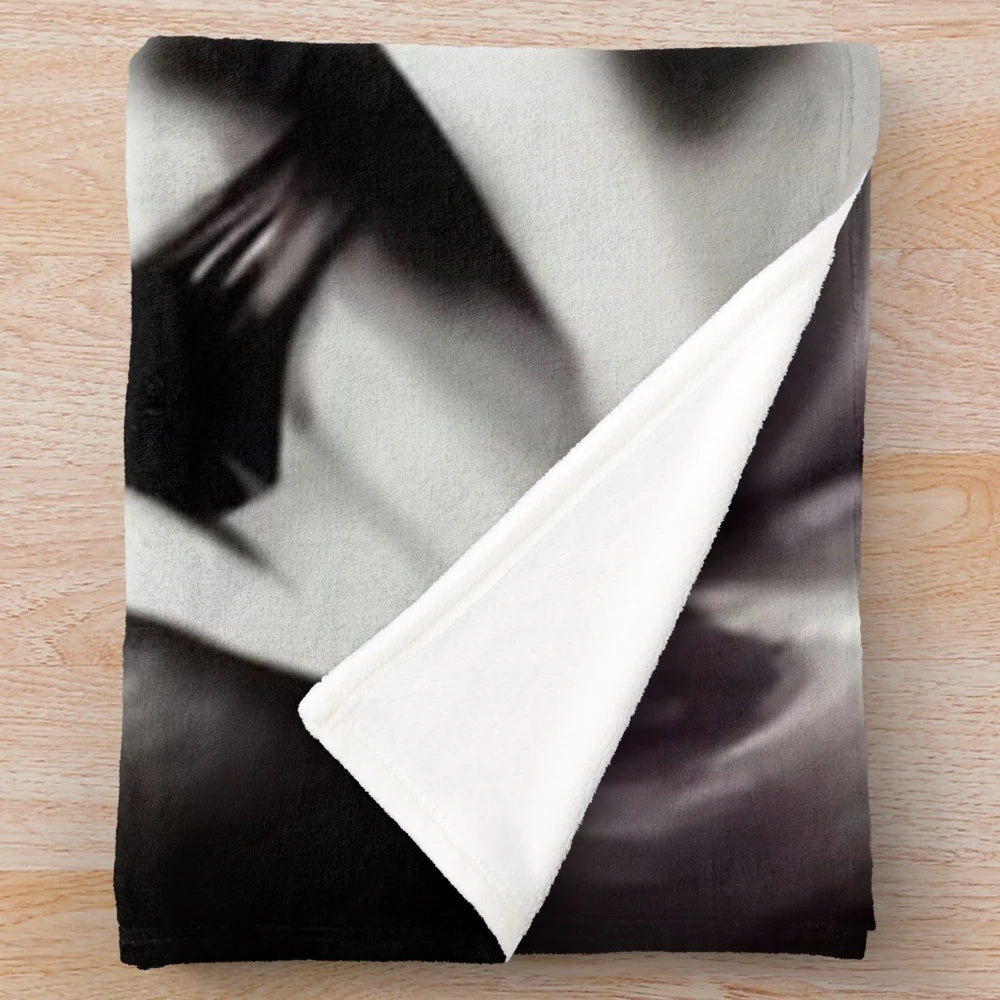 Double Indemnity plush blanket featuring classic film noir design