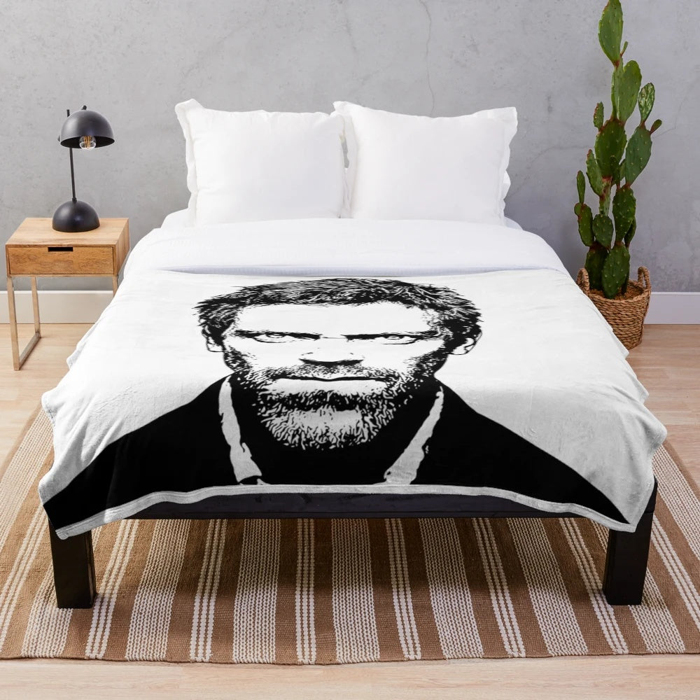 Dr. Gregory House inspired plush blanket