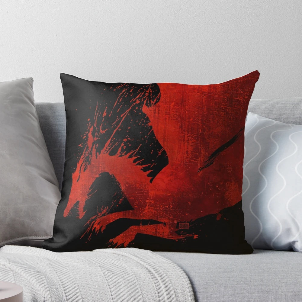 Dragon Age Origins Blood Dragon Pillow with Grey Warden Insignia