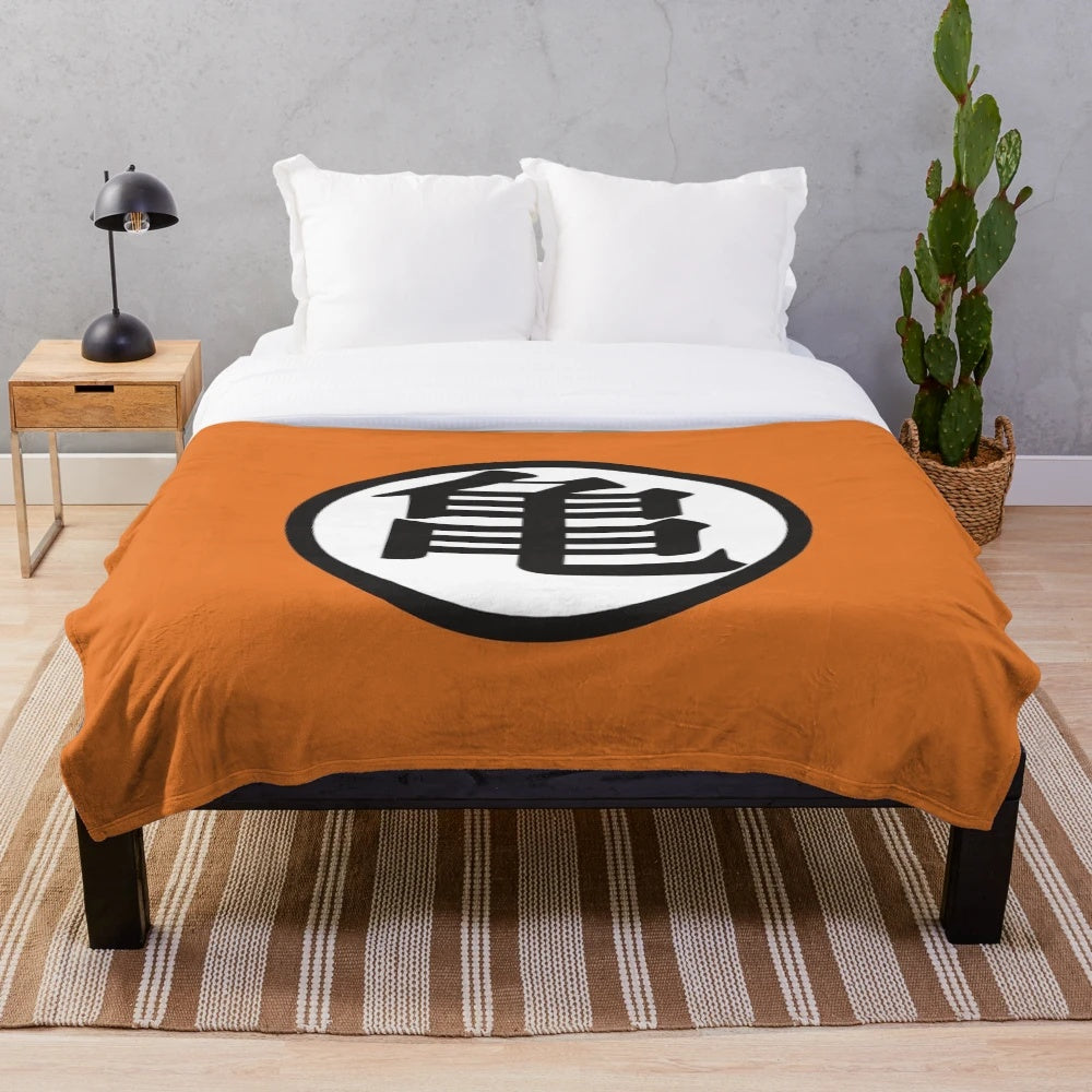 Dragon Ball Goku Turtle Logo Plush Blanket