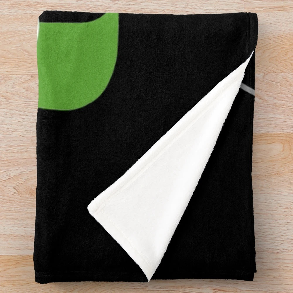 Soft, plush dragon-themed minimalist blanket with black and gray design