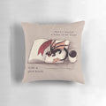 A soft, plush dragon-shaped pillow with a book-inspired design, perfect for creating a cozy, magical atmosphere.