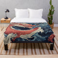 A cozy and plush dragon-themed blanket that celebrates Asian culture and mythology.