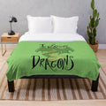 Soft dragon plush blanket for fans of fantasy creatures