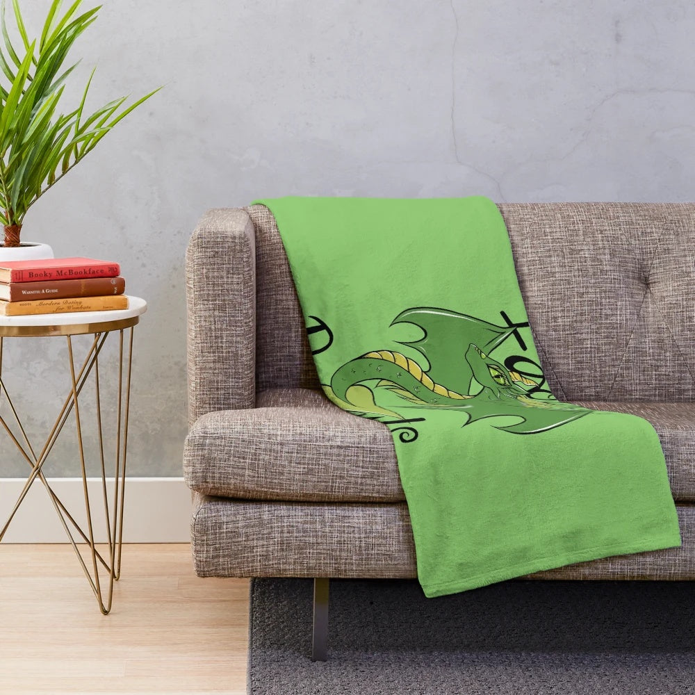 Soft dragon plush blanket for fans of fantasy creatures