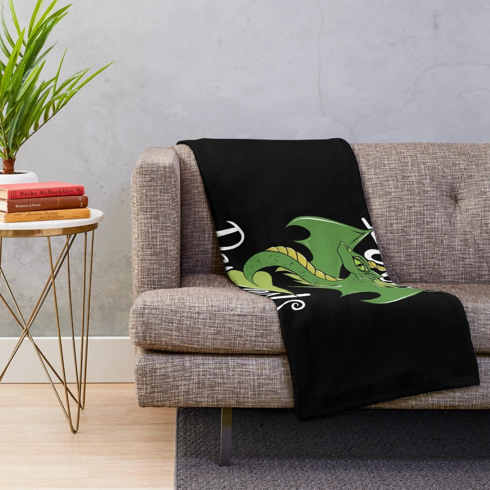 Dragon plush blanket for fantasy enthusiasts