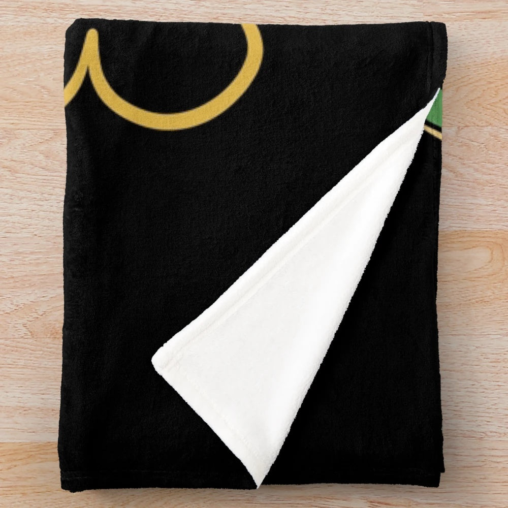 Plush dragon-themed blanket with a whimsical design