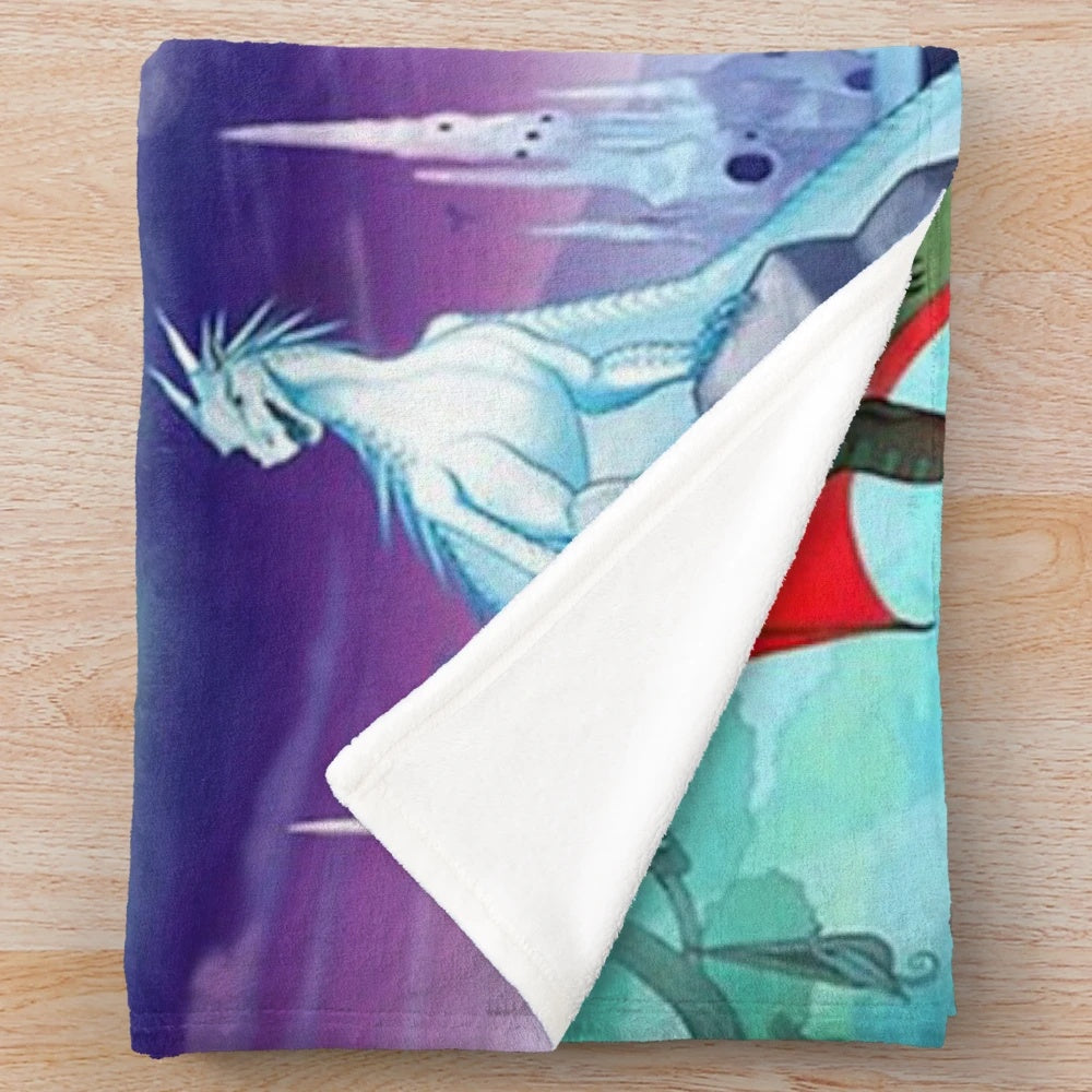 Soft dragon-themed plush blanket inspired by the Wing of Fire book series