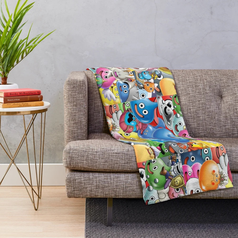 Dragon Quest Slimes Plush Blanket