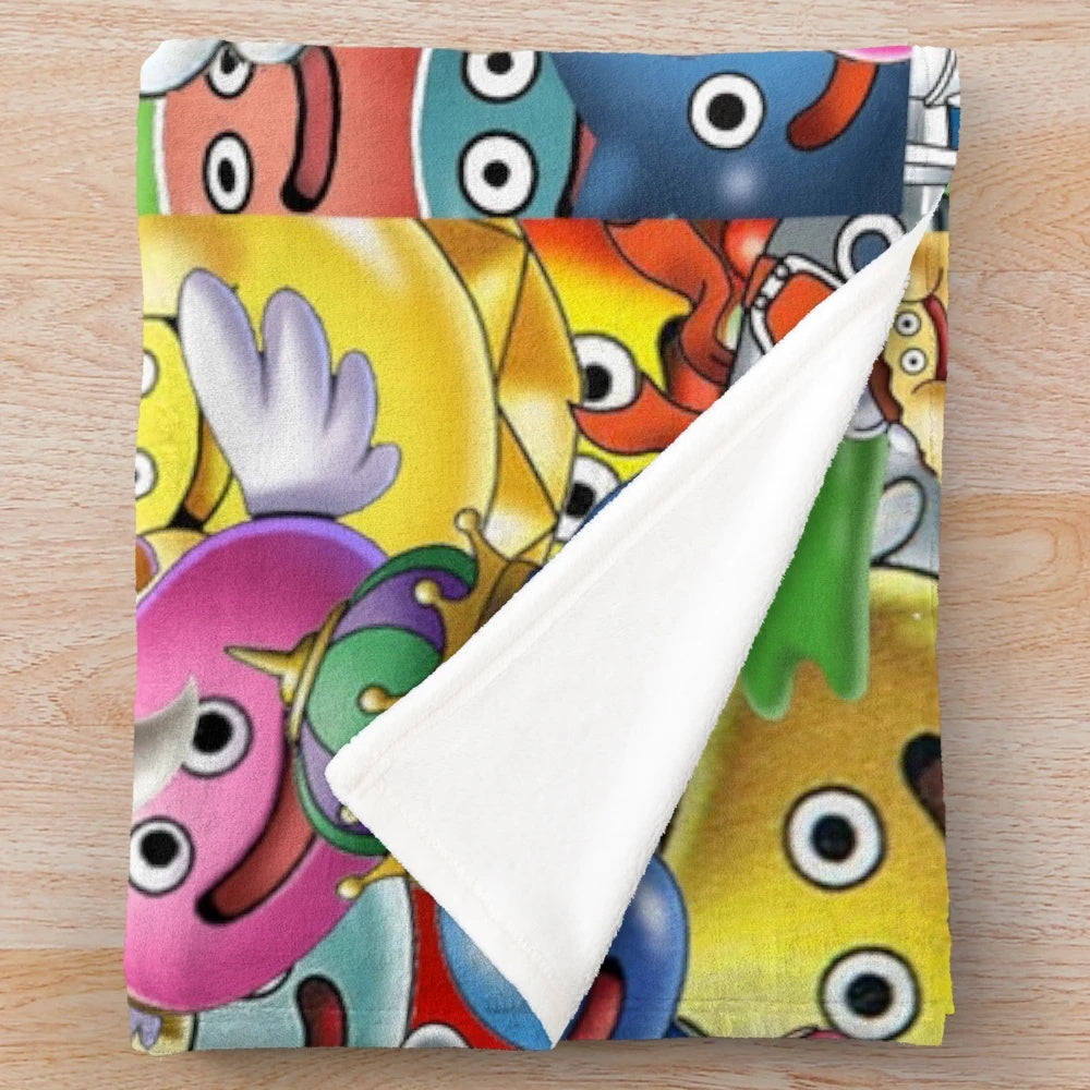 Dragon Quest Slimes Plush Blanket