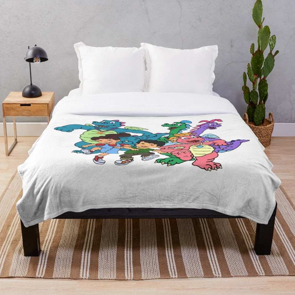 Soft and cuddly dragon tales plush blanket