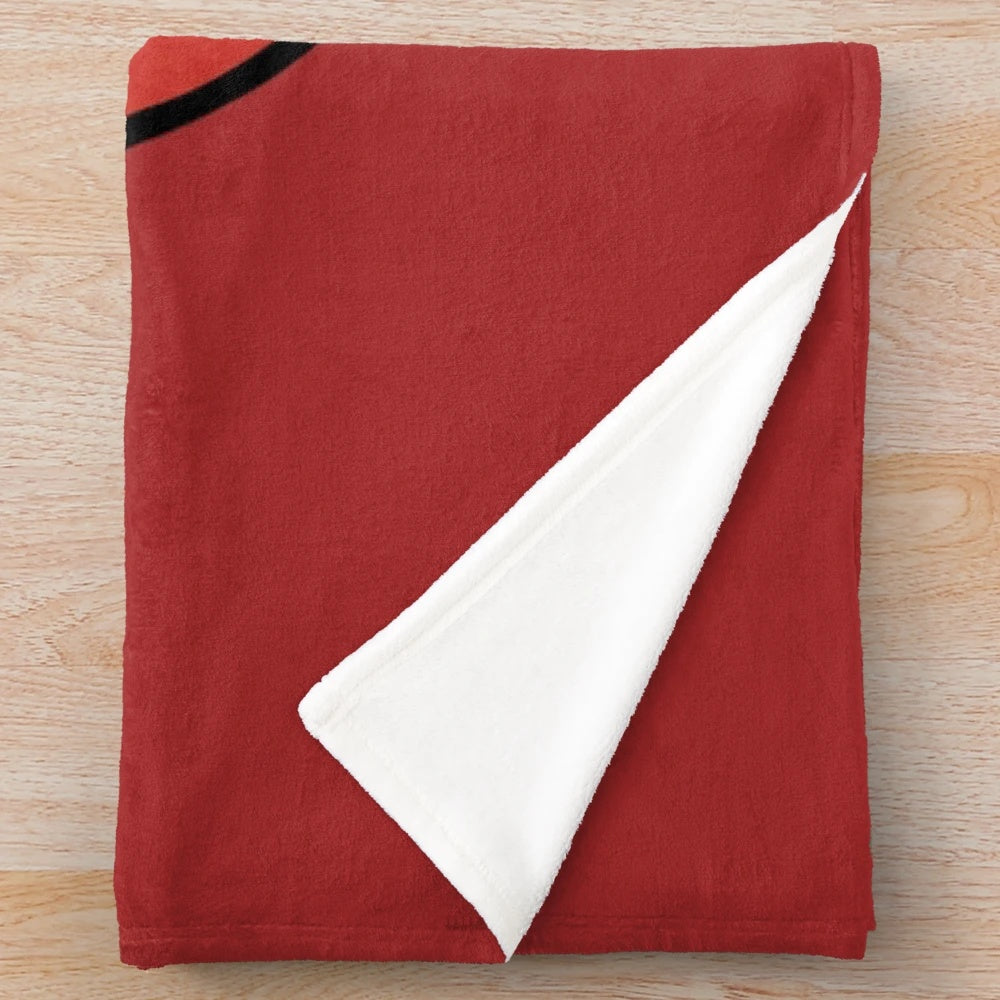 Cozy dragon plush blanket featuring a red dragon design