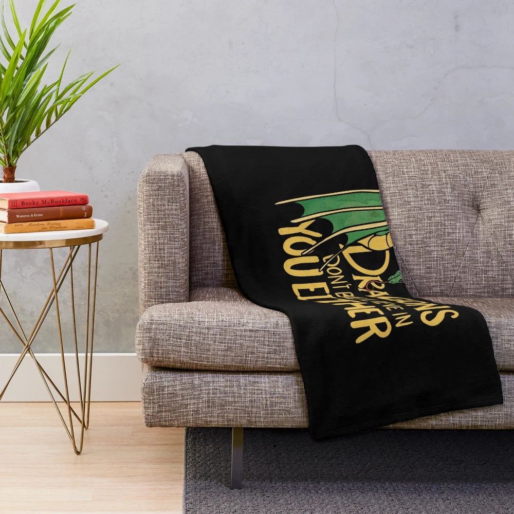 Soft, plush blanket with a whimsical dragon design