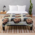 Drake-inspired plush blanket with focus on the artist's name and music