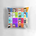 Soft, plush pillow featuring the Dream SMP logo and characters from the popular Minecraft server.