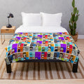 Dream SMP Plush Blanket featuring popular gaming characters