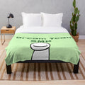 Dream Team SMP-inspired plush blanket in green