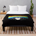 Plush blanket with drumming and musical design
