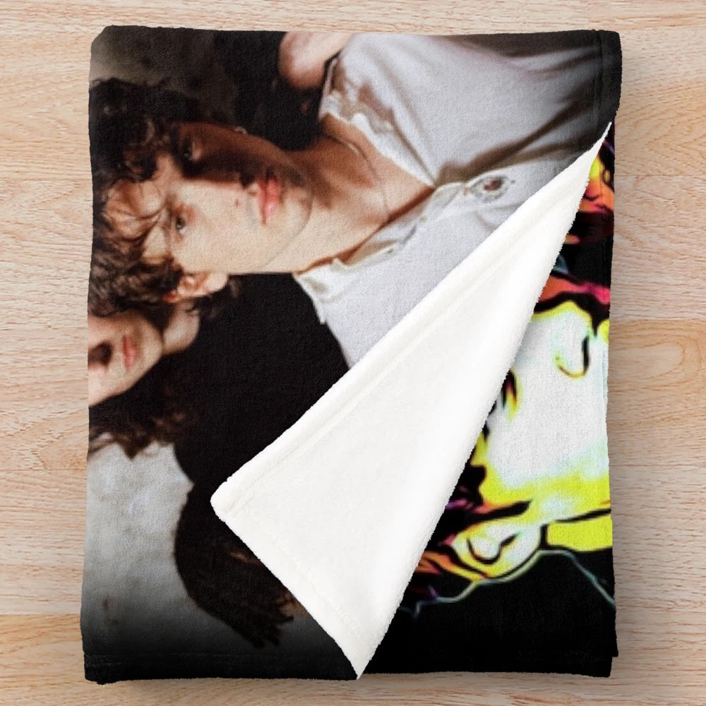Soft and plush Dublin band-themed blanket featuring the Inhaler band logo