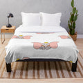 Dumbo plush blanket - soft and cuddly Disney-inspired kids throw