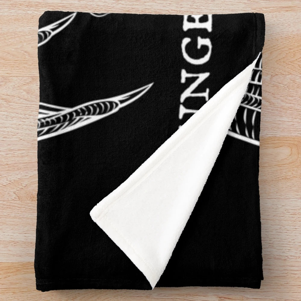 Dungeons and Dragons inspired plush blanket
