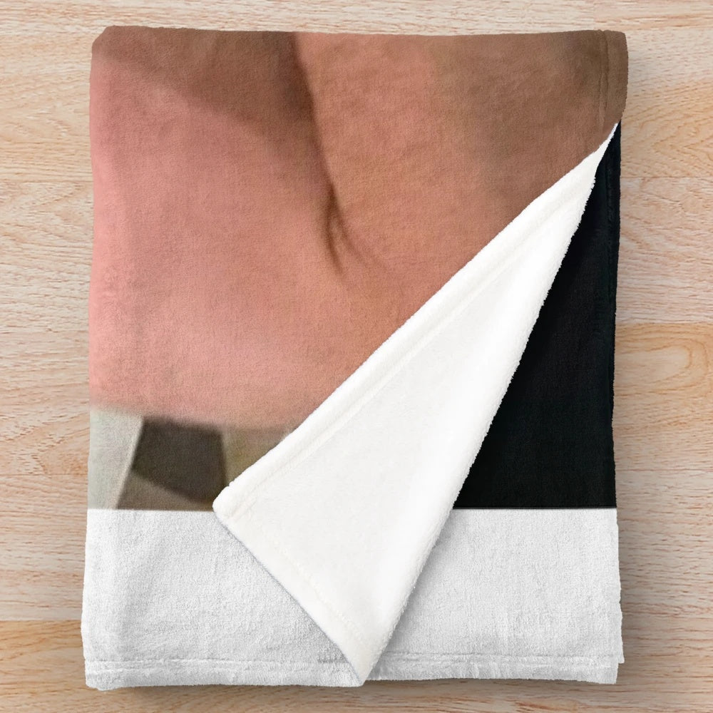 Dylan Minnette-inspired plush blanket with strong man design