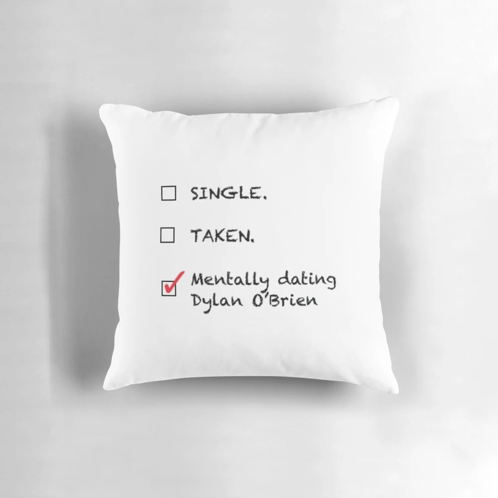 Plush pillow featuring Dylan O'Brien as Stiles Stilinski from the hit TV series "Teen Wolf