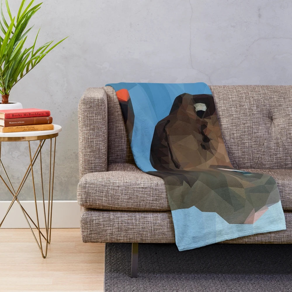 E.T. the Extra-Terrestrial low poly plush blanket