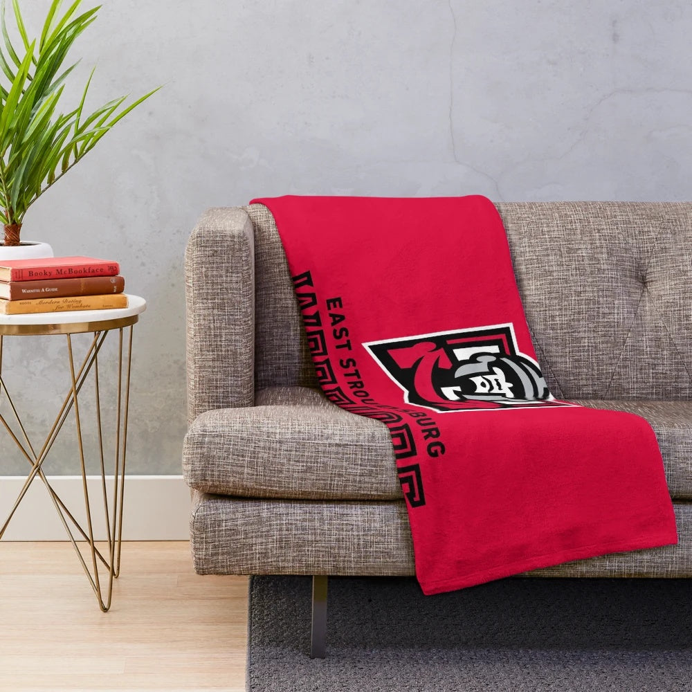 East Stroudsburg University-inspired plush blanket