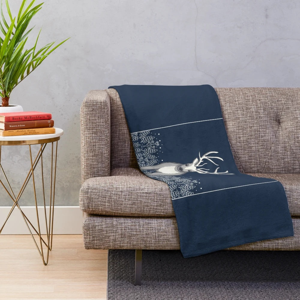 Plush blanket featuring wildlife and nature designs for environmentally conscious consumers
