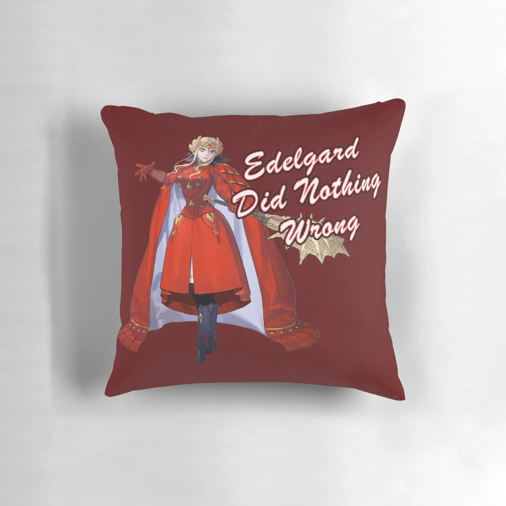 Soft and plush throw pillow featuring the character Edelgard from the video game Fire Emblem: Three Houses