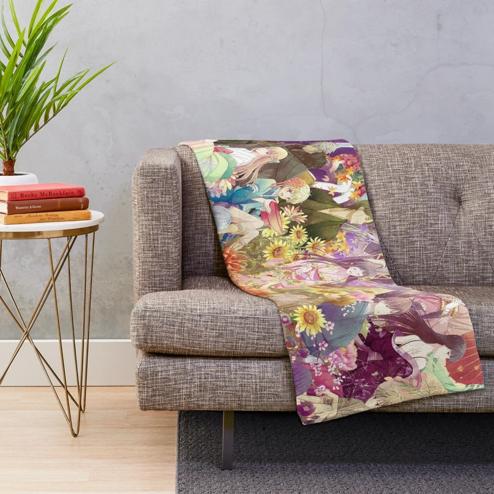 Soft and cuddly plush blanket inspired by the Eden setting from the popular anime Fruits Basket