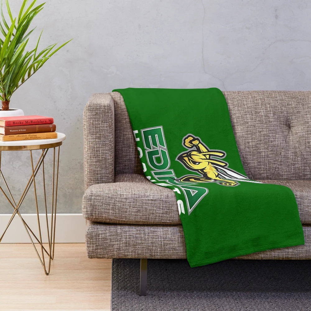 Edina Hornets Plush Blanket with School Mascot