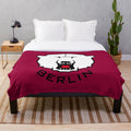 Eisbären Berlin #003366 Plush Blanket featuring the team's logo and colors
