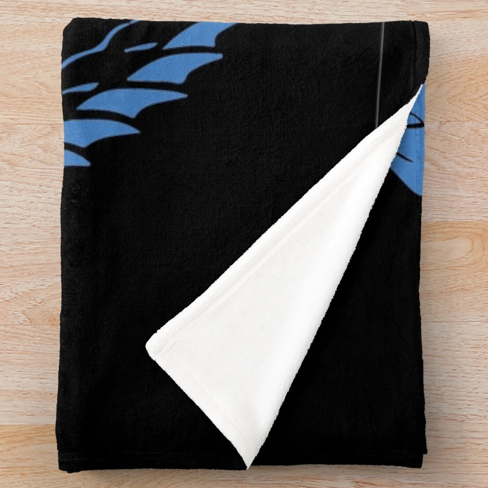 Elder Scrolls inspired plush blanket with fantasy design