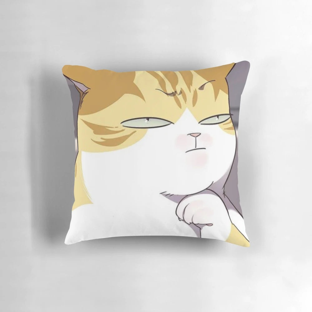 Soft and cuddly Eleceed-themed pillow featuring the character Kayden in cat form