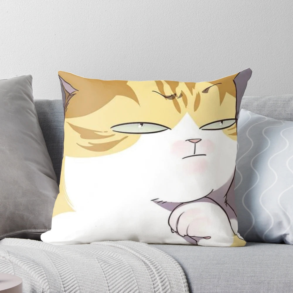 Soft and cuddly Eleceed-themed pillow featuring the character Kayden in cat form
