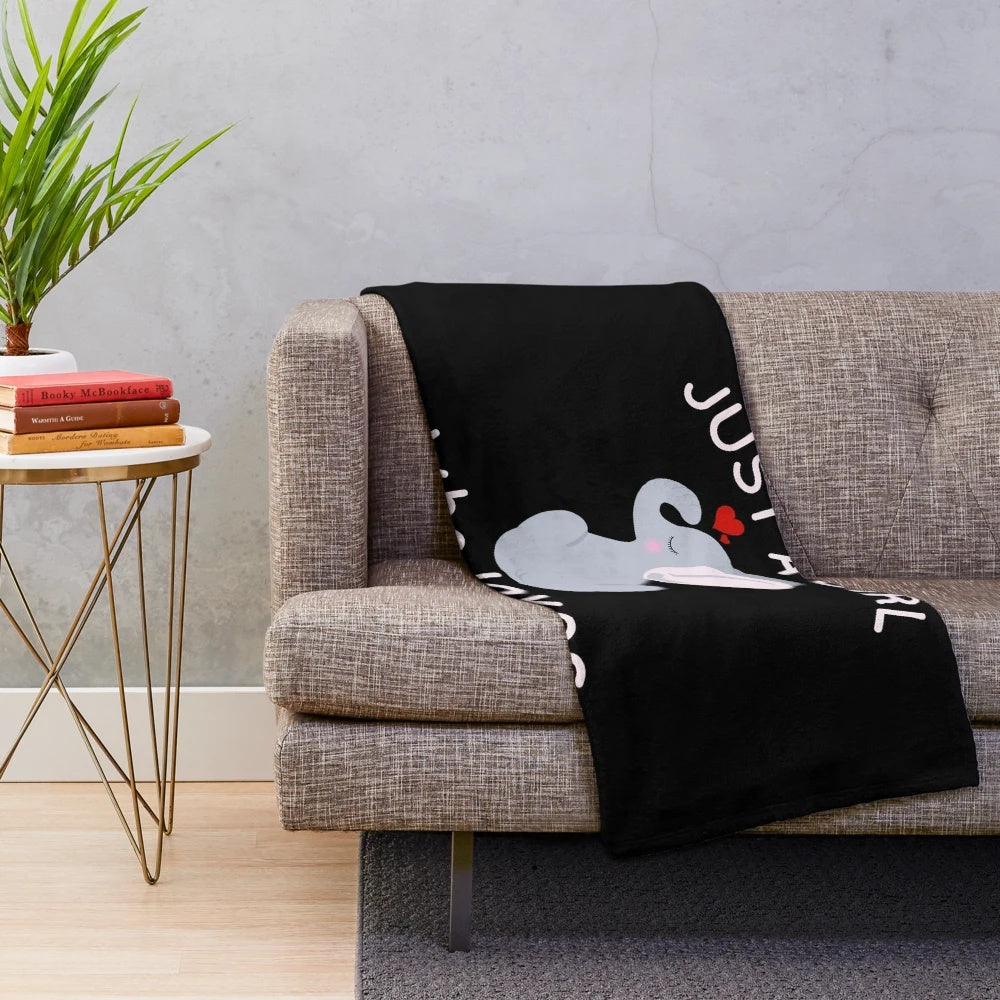 Cozy elephant plush blanket for girl who loves elephants