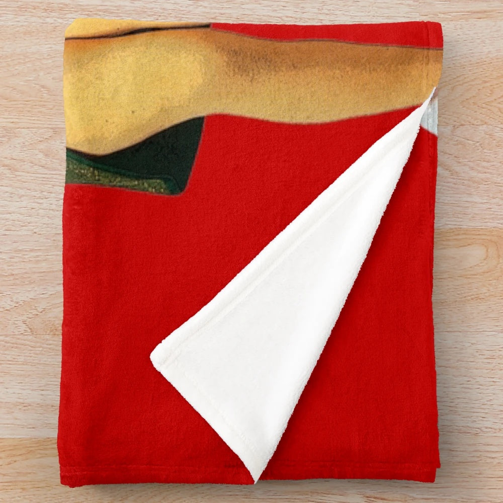 Elf the Movie inspired Christmas plush blanket featuring Buddy the Elf