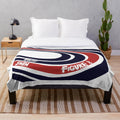 Elliott Smith Figure 8 inspired plush blanket with abstract art design
