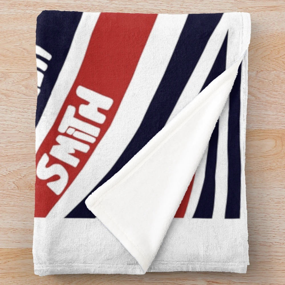 Elliott Smith Figure 8 inspired plush blanket with abstract art design