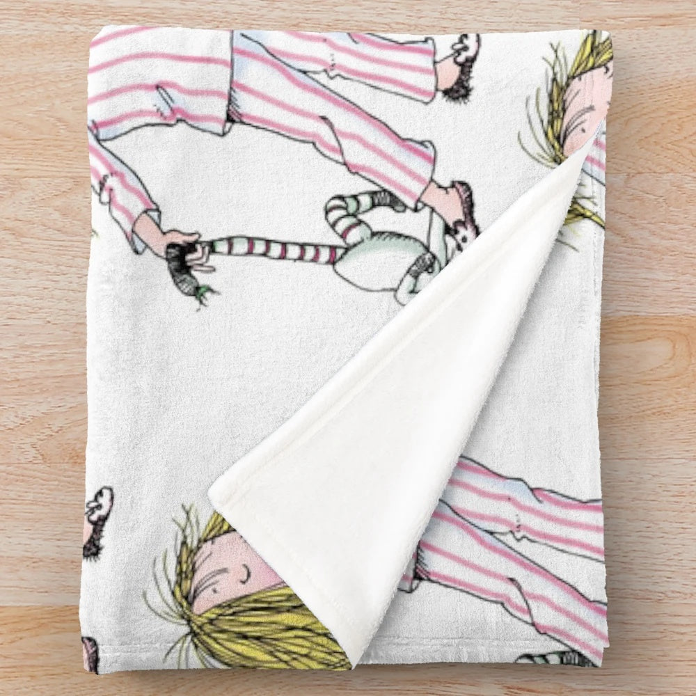 Soft and cuddly plush blanket featuring Eloise, the beloved character from the classic children's books