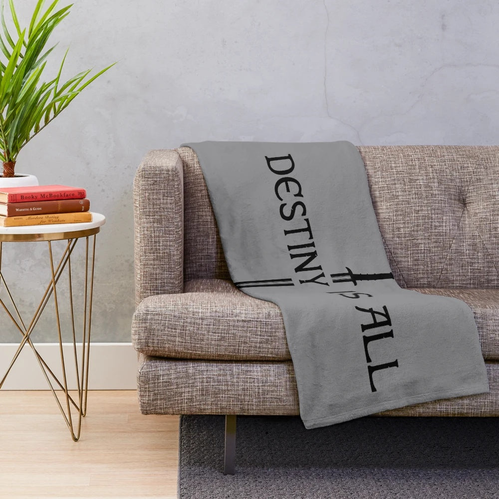 The Last Kingdom Destiny Is All Plush Blanket featuring Uhtred, Ragnar, and Viking symbols