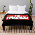 Eminem inspired plush blanket with Slim Shady graphic